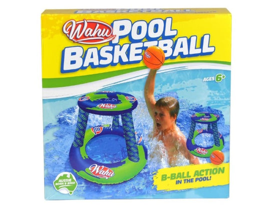 WAHU Pool Basketball Inflatable, Green/Blue