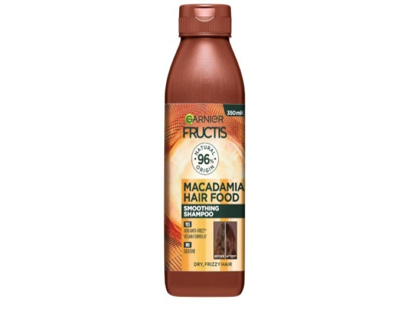 Garnier Fructis, Shampoo, Cleansing And Smoothing, Hair Food Macadamia, 350ml