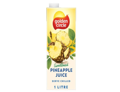 Golden Circle Pineapple Fruit Juice Flavoured Tetra Drink Carton No Artificial Colours, Flavours or Preservatives 1L