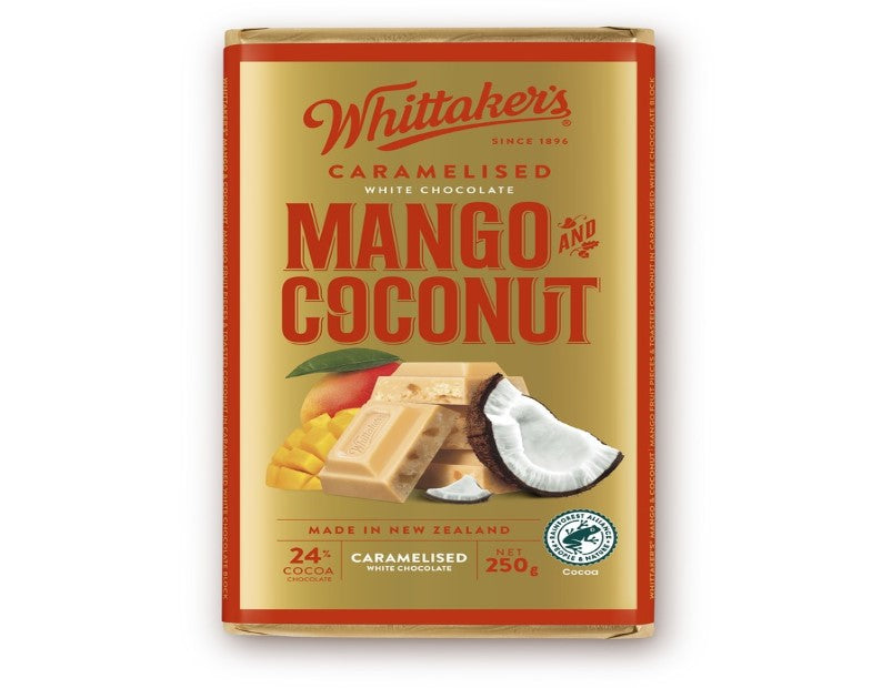 Whittakers Caramelised White Chocolate Mango & Coconut 250g