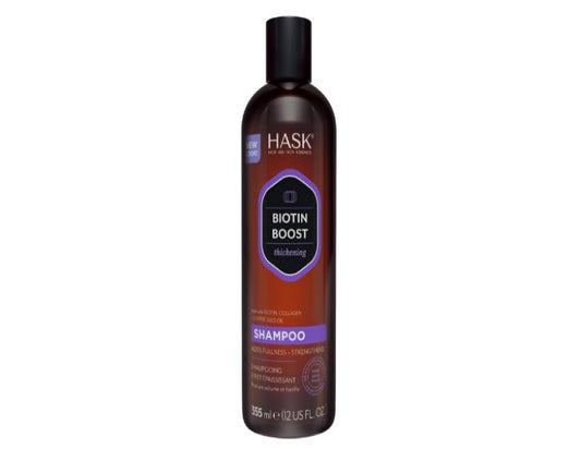 HASK Biotin Boost Thickening Shampoo for all hair types, colour safe, gluten-free, sulfate-free, paraben-free - 1 355 mL Bottle