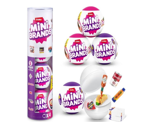 4 Pack ZURU Mini Brands: Series 3 and Series 2