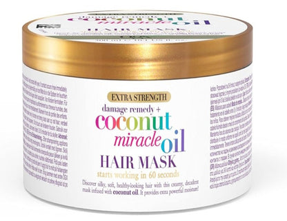 Ogx Extra Strength Hydrate & Repair Coconut Miracle Oil Hair Mask For Damaged & Dry Hair 300mL