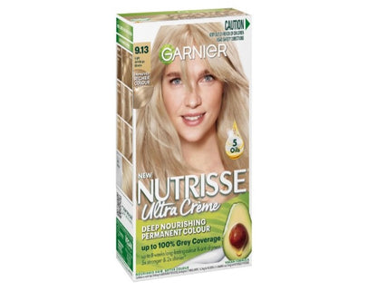 Garnier Nutrisse Permanent Hair Colour 9.13 Natural Light Ash Blonde