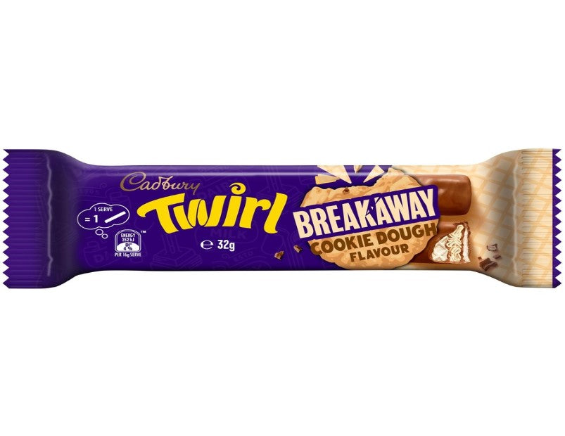 Cadbury Twirl Breakaway Cookie Dough 32g - 3 Pack