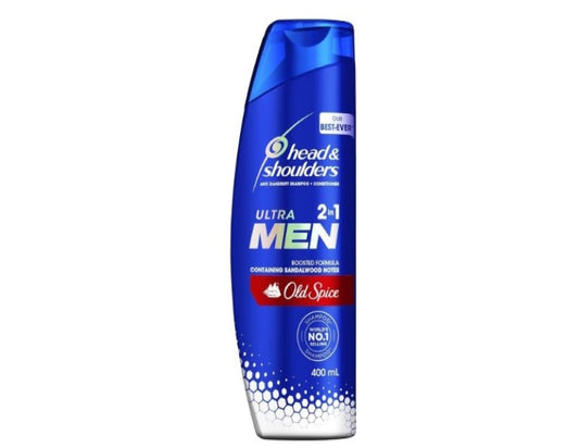 Head & Shoulders Ultra Men Old Spice, Mens 2 in 1 Anti Dandruff Shampoo and Conditioner 400ml