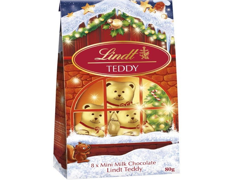 Lindt Teddy Bear Milk Chocolate Pouch Bag 80g