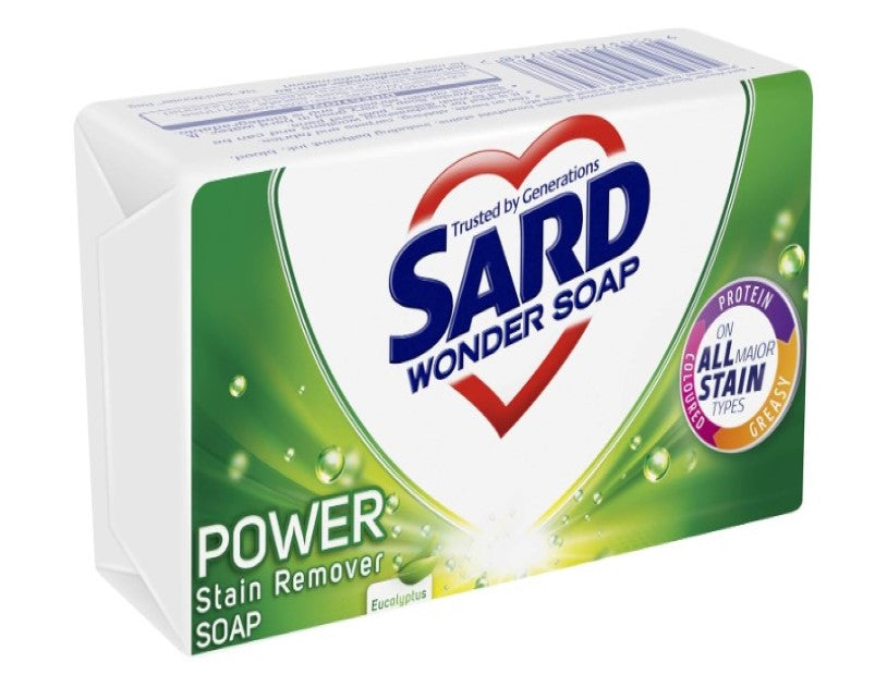 Sard Wonder Pre Wash Multipurpose Stain Remover Laundry Soap, Non-Toxic Pre-Treater, 120 g