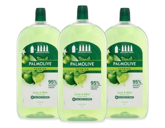 Palmolive Foaming Antibacterial Liquid Hand Wash Soap - Lime and Mint - 3L Refil