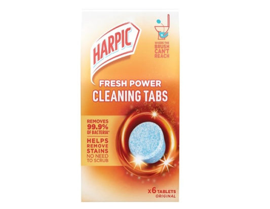 Harpic Fresh Power Toilet Cleaning Tabs (Pack of 6)