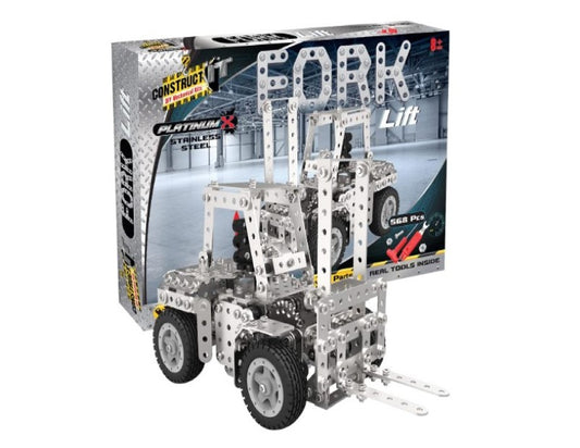 Construct IT Platinum X Fork Lift - Fork Lift Truck Construction Set  - Build Your Own Fork Lift Truck