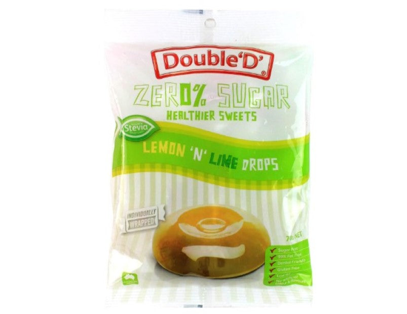 Double D Sugar Free Lemon and Lime Drops 70 g