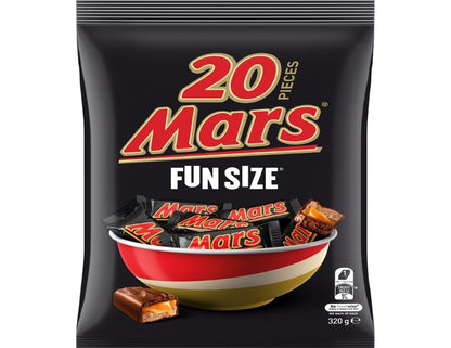 Mars Milk Chocolate Fun Size Snack & Share Bag 20 Pieces 320g - 2 Pack