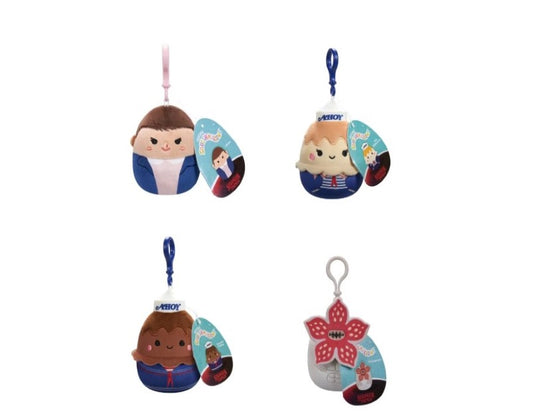 9cm Squishmallows Stranger Things Plush Clip - Assorted