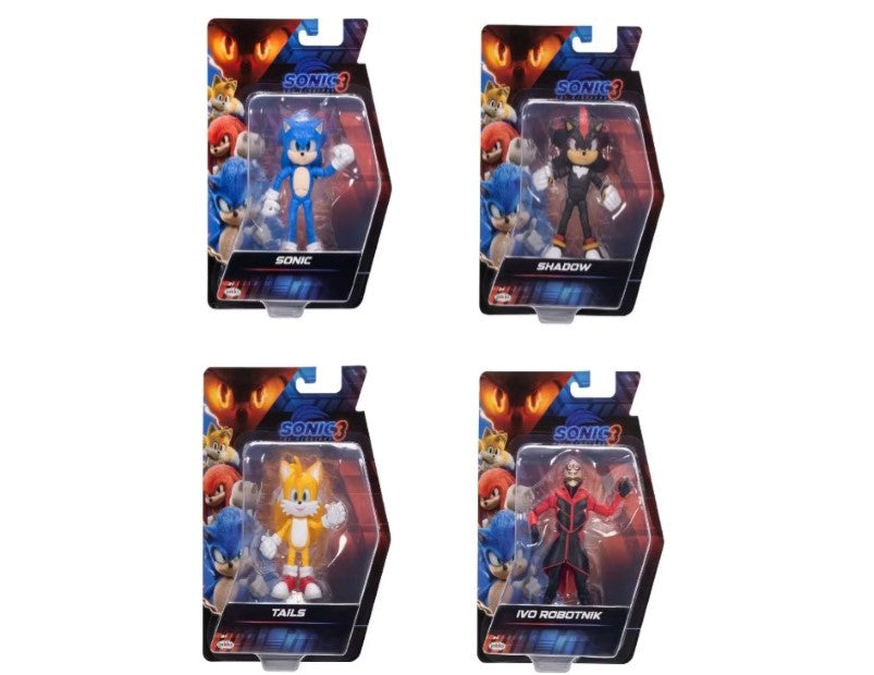 13cm Sonic The Hedgehog 3 Movie Action Figure - Assorted