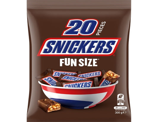 Snickers Milk Chocolate Fun Size Snack & Share Bag 20 Pieces 300g - 2 Pack