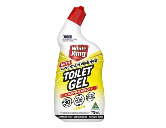 White King Lemon Toilet Cleaner Gel with Stain Remover 700 ml