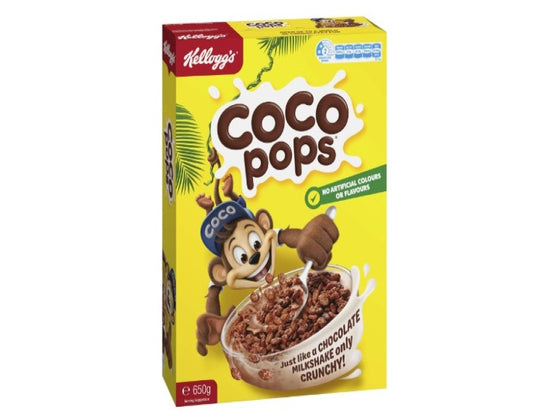 Kellogg's Coco Pops Chocolatey Breakfast Cereal, 650g