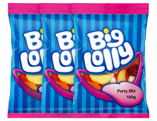 Big Lolly Party Mix 180g - 3 Pack