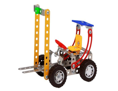 Construct IT Fork Lift - 99 Piece Forklift Construction Kit - STEM Toys for 8+ Year Olds - Build Your Own Metal Fork Lift - STEM for Kids Ages 8-12