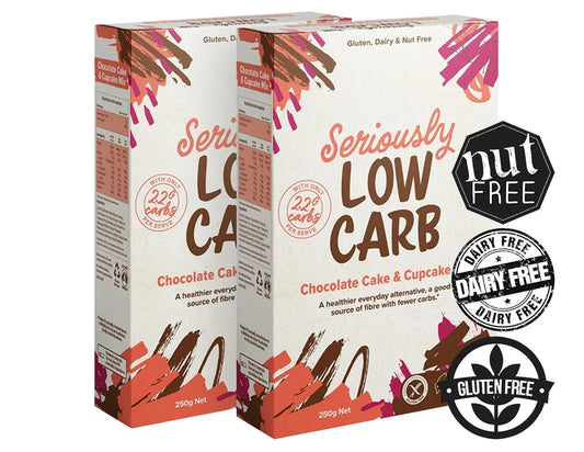 Well & Good Seriously Low Carb Cake & Cupcake Mix Chocolate 250g - 2 Pack