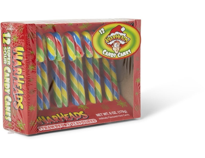 Warheads Super Sour Christmas Candy Canes 170g