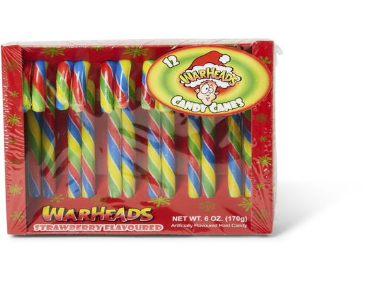 Warheads Super Sour Christmas Candy Canes 170g