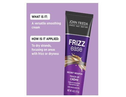 Frizz-Ease Style Creme Size 4z John Frieda Frizz-Ease Secret Weapon Flawless Finishing Cream