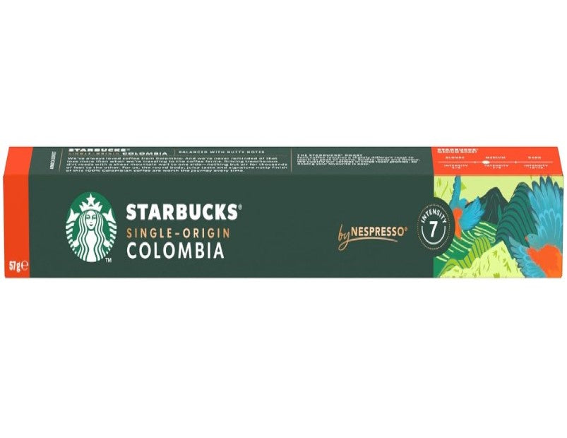 Starbucks by Nespresso Single Origin Colombia Coffee Pods 10 Capsules - 3 Pack