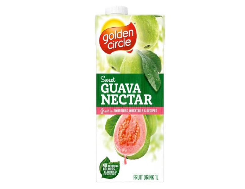 Golden Circle Guava Nectar Fruit Drink Flavoured Tetra Drink Carton No Artificial Colours, Flavours or Preservatives 1L