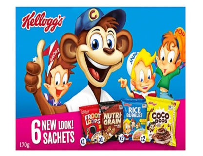 Kellogg's Fun Pack Breakfast Cereals Assorted 6 Pack