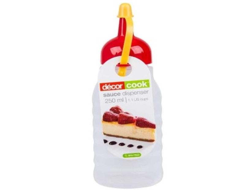 Décor Squeezy Sauce Bottle,Red