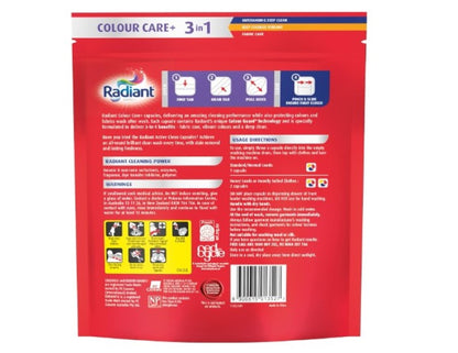 Radiant Colour Care 3 in 1 Laundry Detergent, 675 g (45 Capsules)