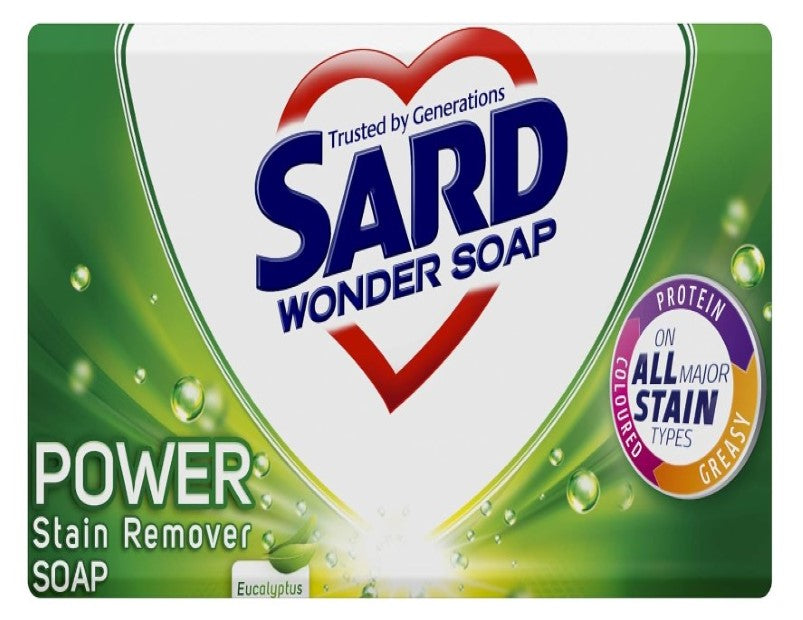 Sard Wonder Pre Wash Multipurpose Stain Remover Laundry Soap, Non-Toxic Pre-Treater, 120 g