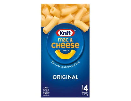 Kraft Mac and Cheese Original Pasta Easy Microwaveable Macaroni Instant Pasta Quick Meal 205g