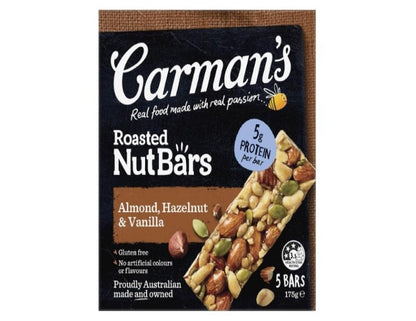 Carman's Nut Bar Almond, Hazelnut & Vanilla, 5-pack (175g)