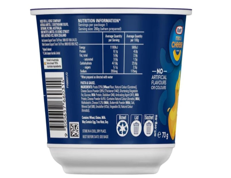 Kraft Easy Mac Classic Cheese Bowl 73 g