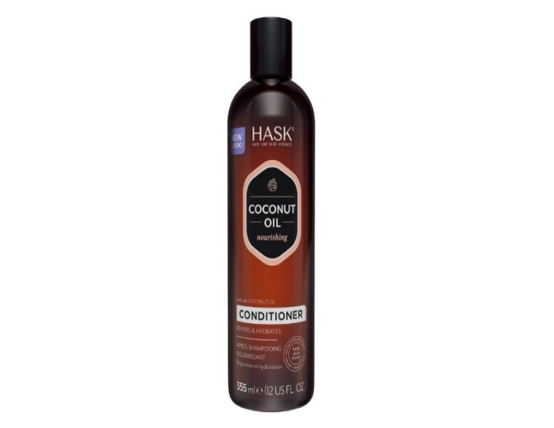 HASK Coconut Nourishing Conditioner for all hair types, colour safe, sulfate-free, paraben-free - 1 355 mL Bottle