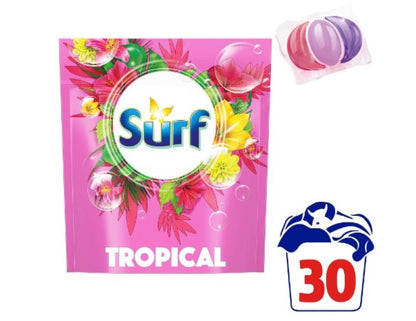 Surf Tropical Laundry Detergent Capsules 30 washes 390 g