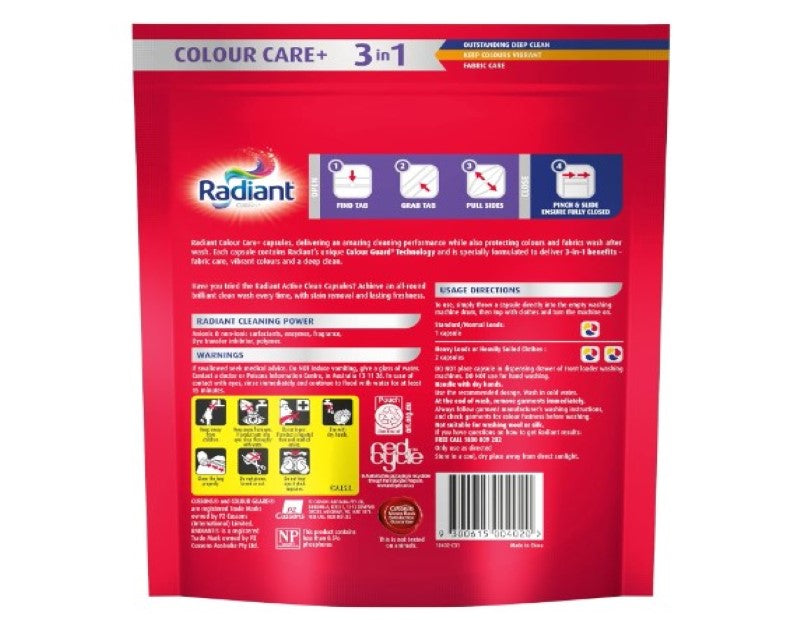 Radiant Colour Care 3-In-1 Laundry Detergent 28 Capsules, 420 g (Pack of 1)