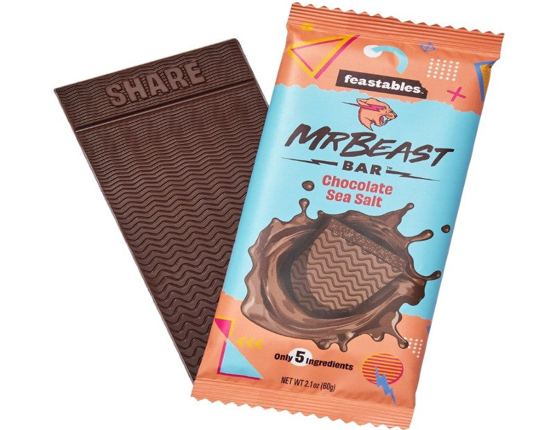 Mr Beast Feastables Chocolate Sea Salt 60g - 3 Pack