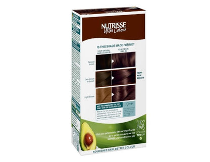 Garnier Nutrisse Permanent Hair Colour, 4.15 Iced Chestnut Mohogany Ash Brown