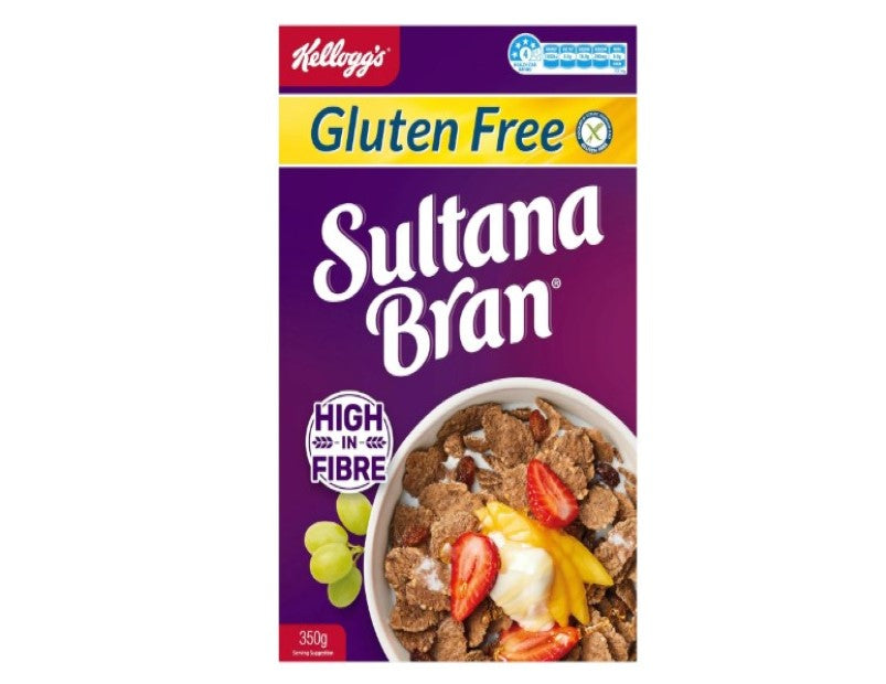 Kellogg's Kelloggs Sultana Bran Gluten Free High Fibre Cereal 350