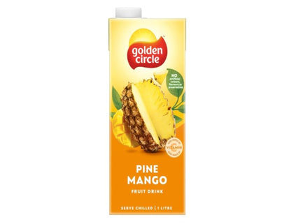 Golden Circle Pineapple and Mango Fruit Drink Flavoured Tetra Drink Carton No Artificial Colours, Flavours or Preservatives 1L