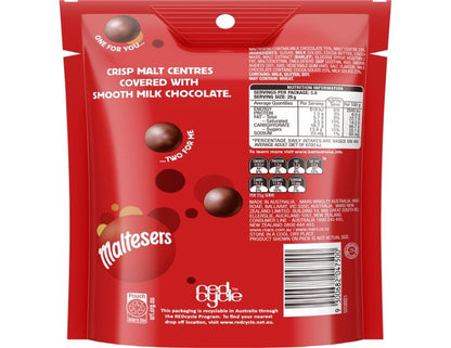 Maltesers Milk Chocolate Snack & Share Bag 140g - 2 Pack