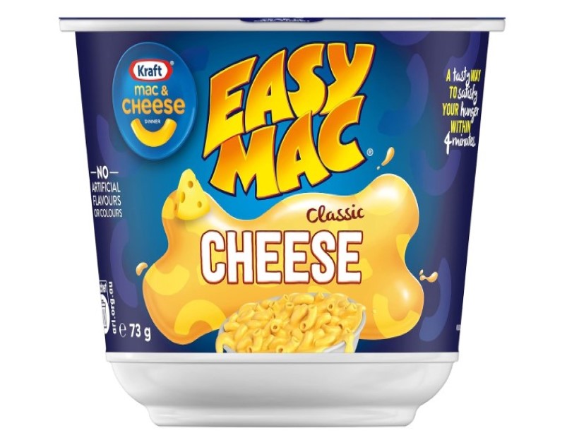 Kraft Mac and Cheese Classic Cheese Pasta Bowl Easy Microwaveable Macaroni Instant Pasta Quick Meal 73g