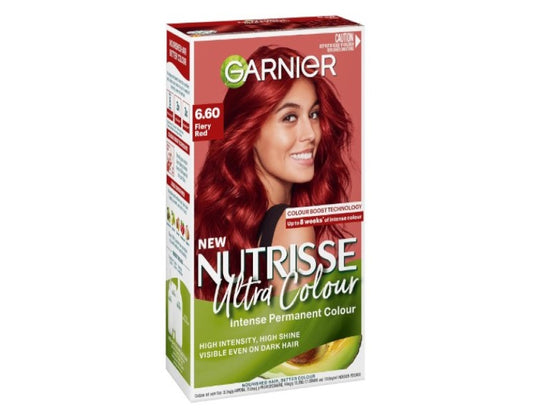 Garnier Nutrisse Permanent Hair Colour 6.60 Fiery Red