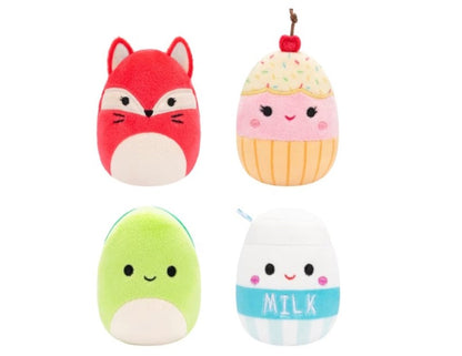 6cm 4 Pack Original Squishmallows Micromallows Plush Set - Assorted