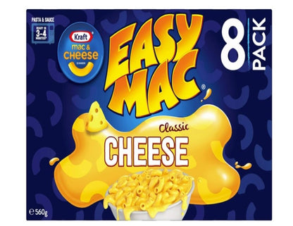 Kraft Mac and Cheese Classic Cheese Pasta Easy Microwaveable Macaroni Instant Pasta Quick Meal 560g