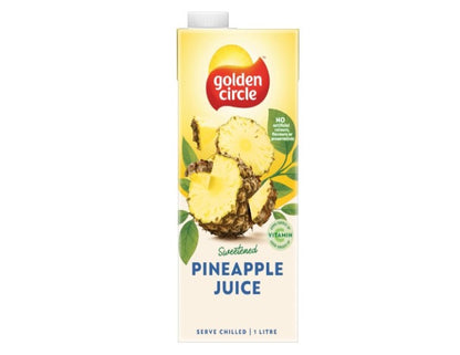 Golden Circle Pineapple Fruit Juice Flavoured Tetra Drink Carton No Artificial Colours, Flavours or Preservatives 1L